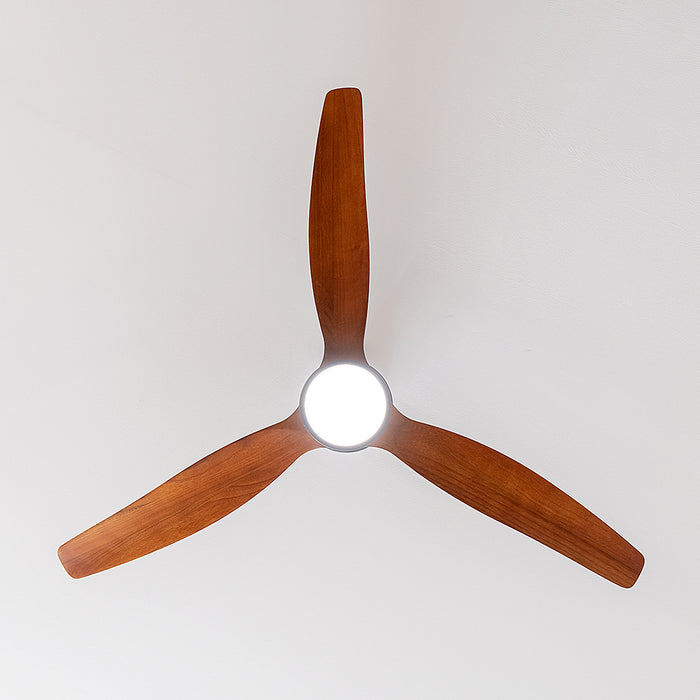 Ventilator de tavan Cecotec EnergySilence Aero 5300 Black&Wood Design, 40 W, diametru 132 cm, 6 trepte