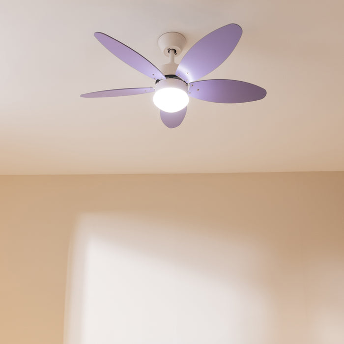 Ventilator de tavan cu lumină Cecotec EnergySilence Aero 4260 Purple, 40 W, diametru 106 cm, 6 trepte, violet