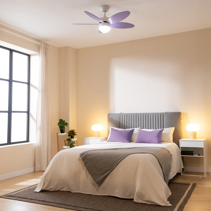 Ventilator de tavan cu lumină Cecotec EnergySilence Aero 4260 Purple, 40 W, diametru 106 cm, 6 trepte, violet