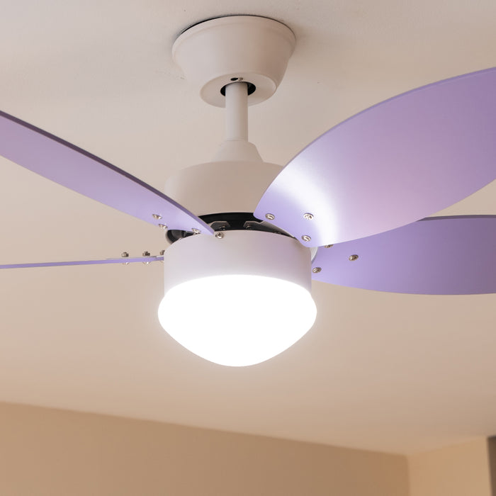 Ventilator de tavan cu lumină Cecotec EnergySilence Aero 4260 Purple, 40 W, diametru 106 cm, 6 trepte, violet
