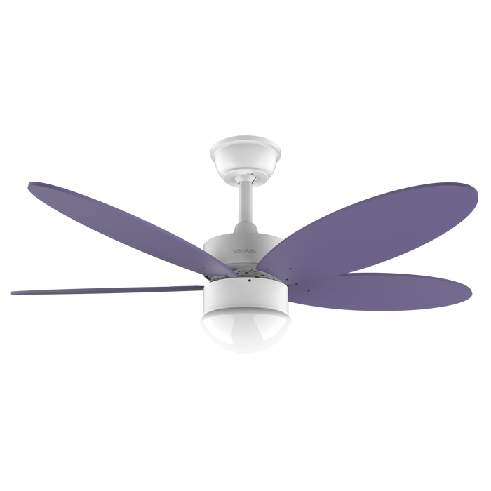 Ventilator de tavan cu lumină Cecotec EnergySilence Aero 4260 Purple, 40 W, diametru 106 cm, 6 trepte, violet
