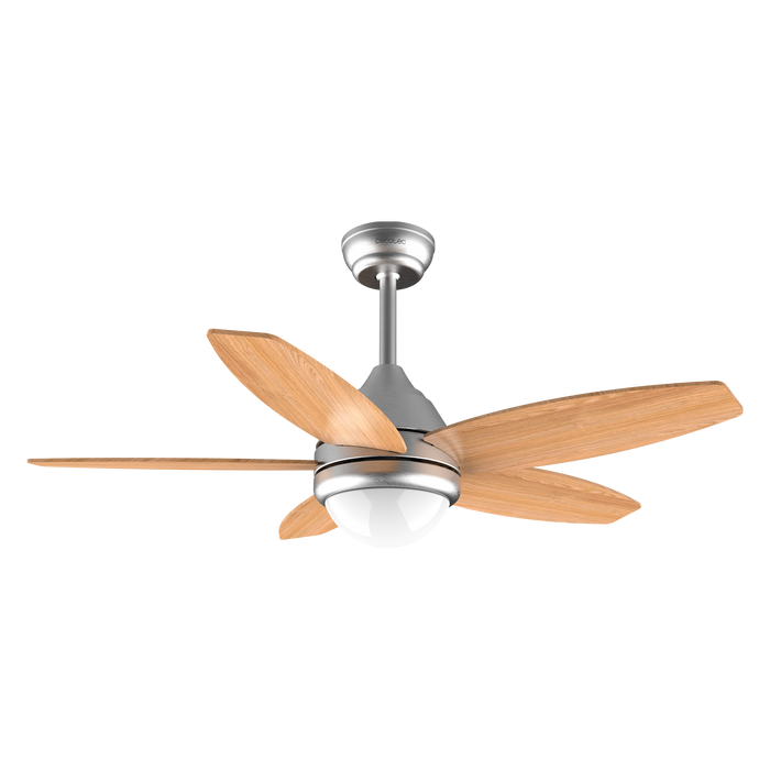 Ventilator de tavan cu iluminare Cecotec EnergySilence Aero 495, 55 W, diametru 106 cm, 3 trepte, telecomandă