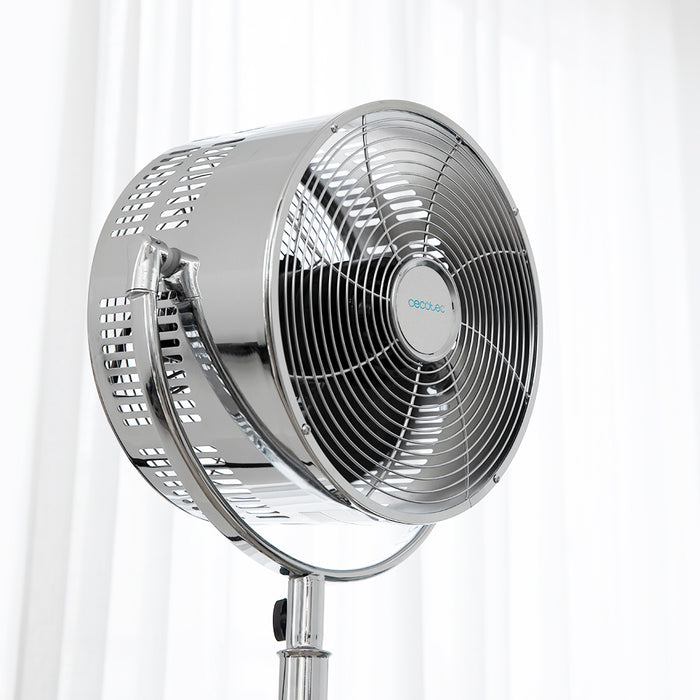 Ventilator cu trepied Cecotec EnergySilence 1200 Woody, 80 W, diametru 30 cm, 3 trepte, aspect lemn