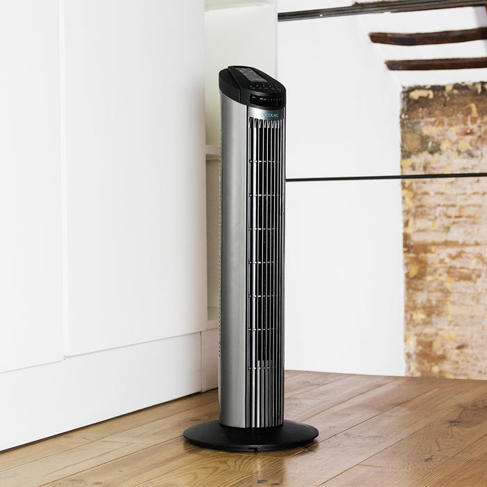 Ventilator turn Cecotec EnergySilence 890 Skyline, 50 W, 3 viteze, 76 cm, gri