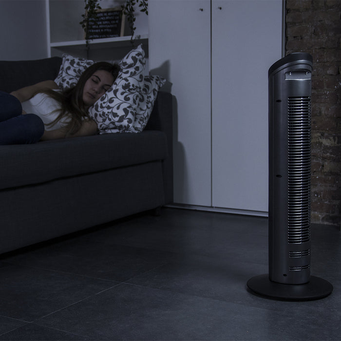 Ventilator turn Cecotec EnergySilence 890 Skyline, 50 W, 3 viteze, 76 cm, gri