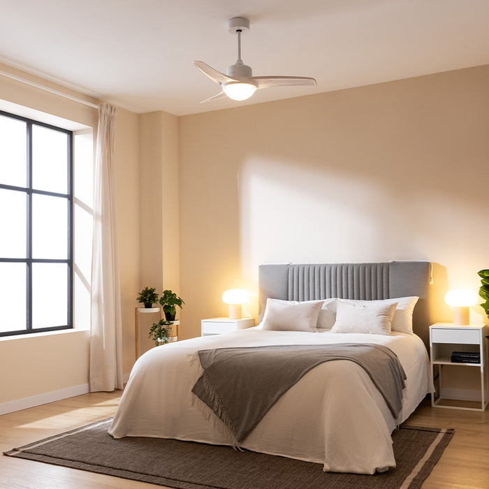 Ventilator de tavan cu iluminare LED Cecotec EnergySilence Aero 460, 49 W, diametru 106 cm, 3 trepte