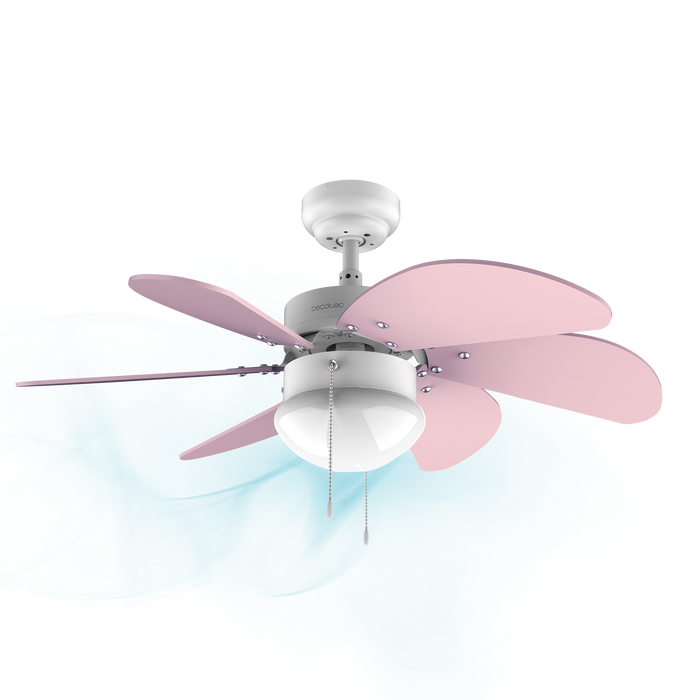 Ventilator de tavan cu lumină Cecotec EnergySilence Aero 3600 Vision Purple, 50 W, diametru 92 cm, 3 trepte, mov