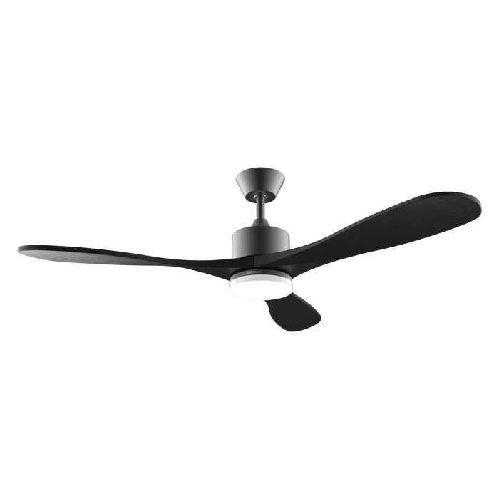 Ventilator de tavan cu iluminare Cecotec EnergySilence Aero 5290 Stone Pro, 50 W, diametru 132 cm, 5 trepte
