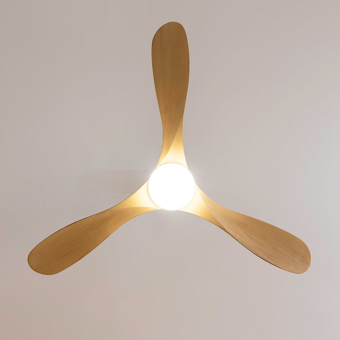 Ventilator de tavan cu iluminare Cecotec EnergySilence Aero 5290 Golden Pro, 50 W, diametru 132 cm, 5 trepte