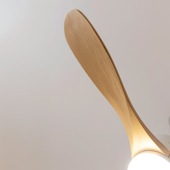 Ventilator de tavan cu iluminare Cecotec EnergySilence Aero 5290 Golden Pro, 50 W, diametru 132 cm, 5 trepte