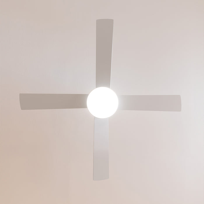 Ventilator de tavan Cecotec EnergySilence Aero 5200 White Line, 65 W, diametru 132 cm, 3 trepte, alb