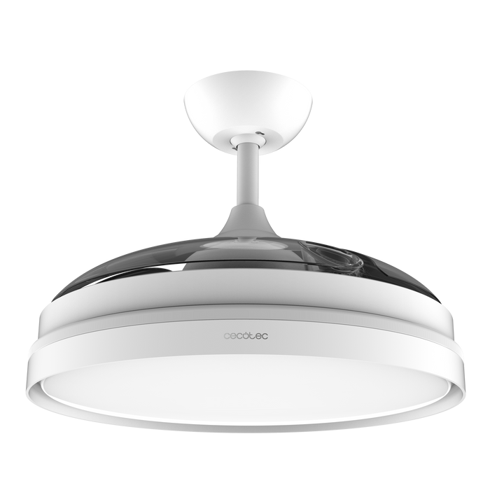 Ventilator de tavan cu palete retractabile Cecotec EnergySilence Aero 4280 Invisible White, 40 W, diametru 106 cm, 6 trepte, alb