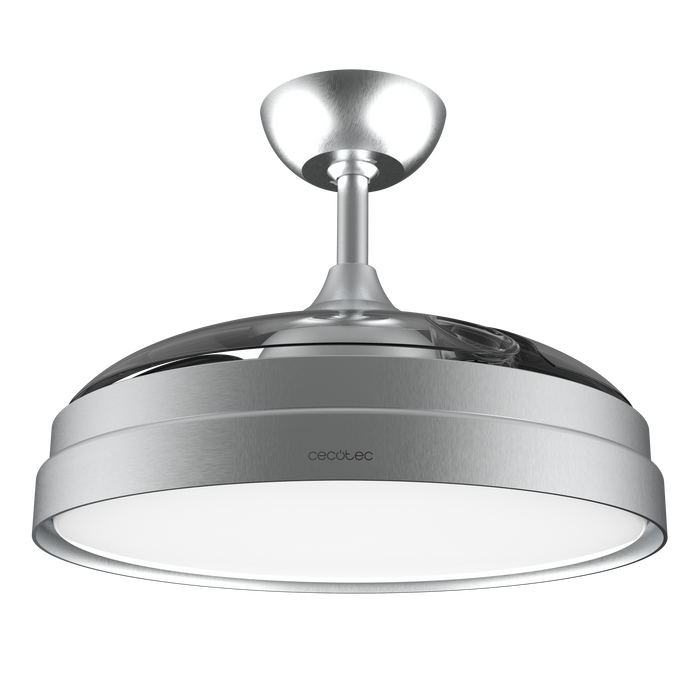Ventilator de tavan cu pale retractabile Cecotec EnergySilence Aero 4280 Invisible Steel, 40 W, diametru 106 cm, 6 trepte
