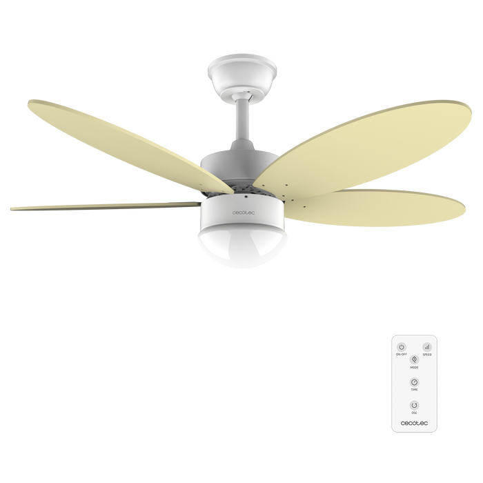 Ventilator de tavan cu iluminare Cecotec EnergySilence Aero 4260 SunLight, 40 W, diametru 106 cm, 6 trepte
