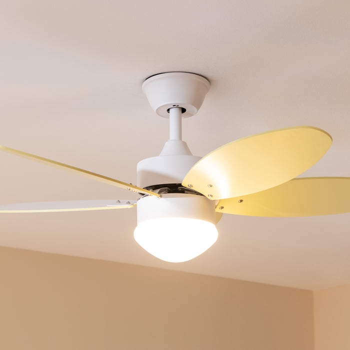 Ventilator de tavan cu iluminare Cecotec EnergySilence Aero 4260 SunLight, 40 W, diametru 106 cm, 6 trepte
