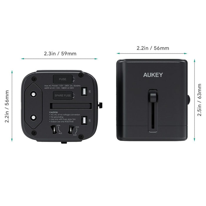 Încărcător de Perete Aukey PA-TA01 Negru