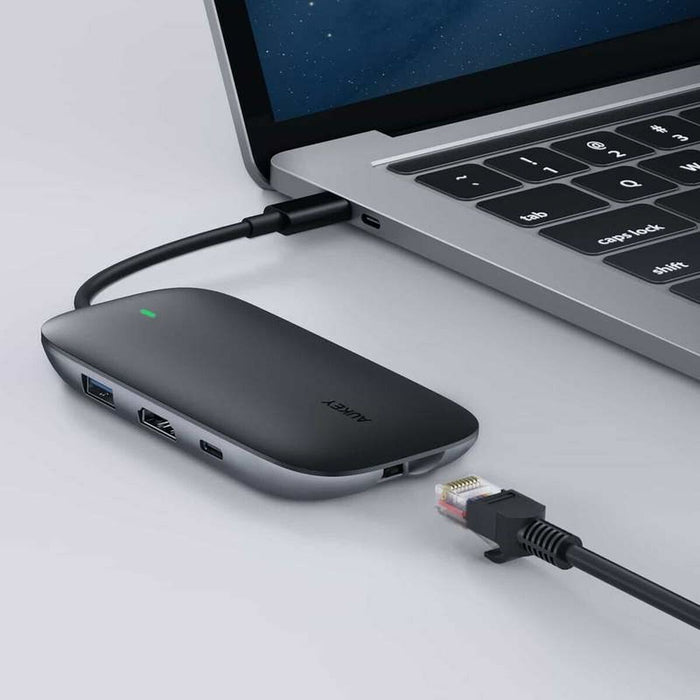 Hub USB Aukey CB-C71 Negru 100 W
