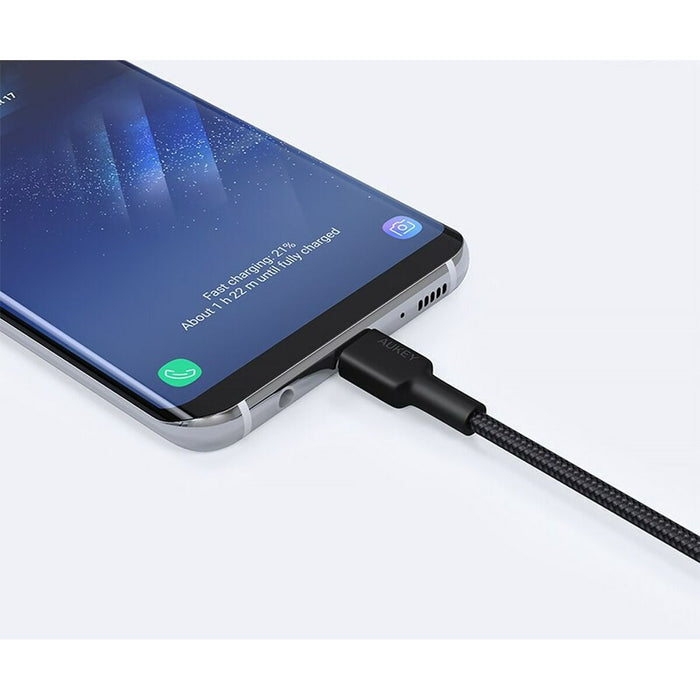 Cablu USB la Lightning Aukey CB-CD30 Negru 90 cm