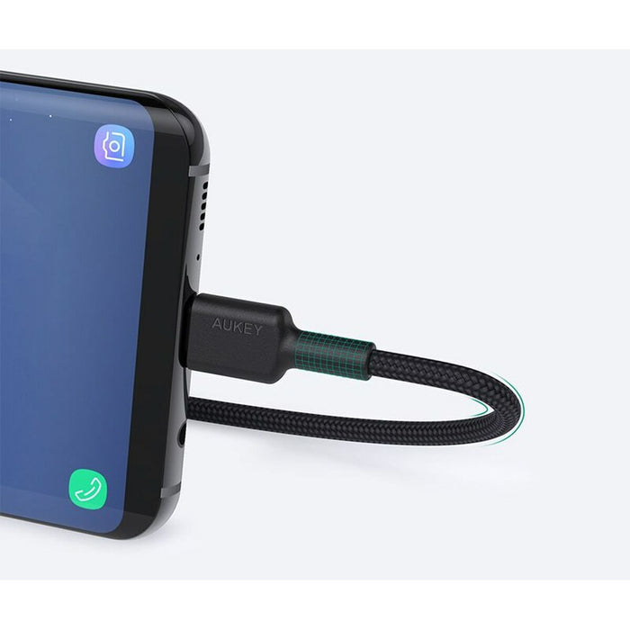 Cablu USB la Lightning Aukey CB-CD30 Negru 90 cm