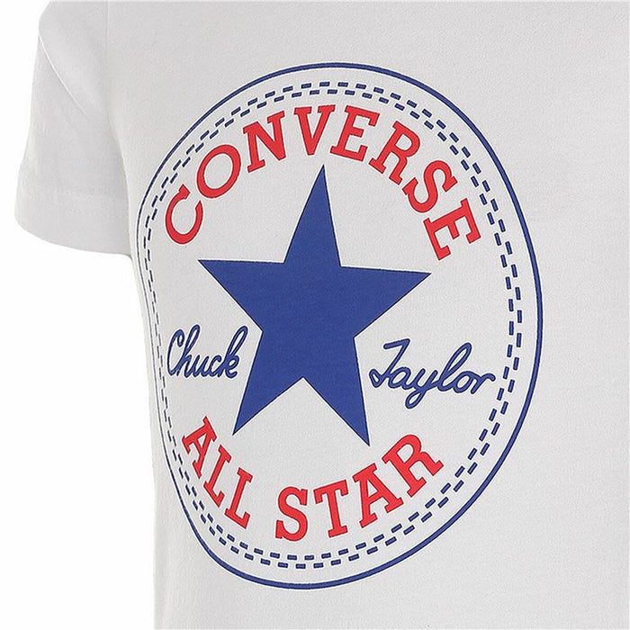 Tricou cu Mânecă Scurtă pentru Copii Converse  Core Chuck Taylor Patch  Albastru