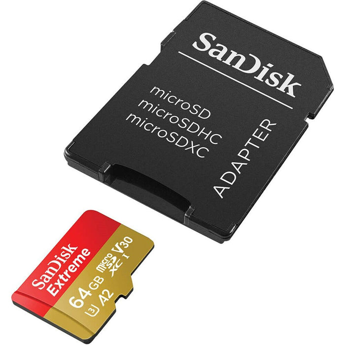 Card de Memorie Micro SD cu Adaptor SanDisk Extreme 64 GB