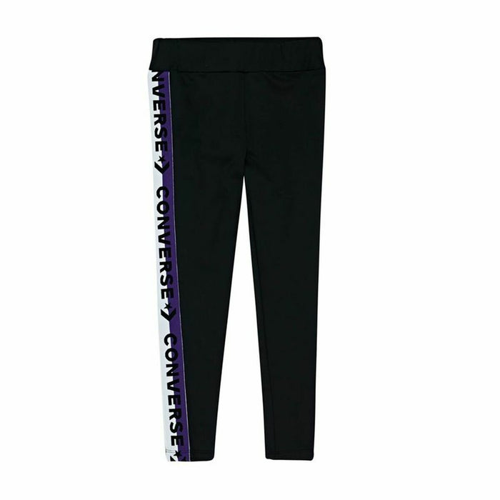 Colanți Sport pentru Copii Converse Wordmark Taping Negru