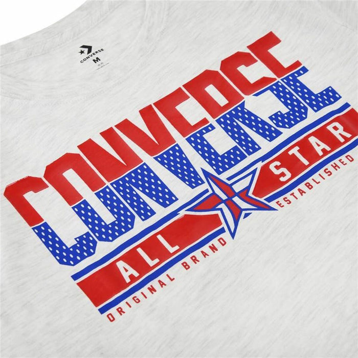 Tricou cu Mânecă Scurtă pentru Copii Converse Star Birch Gri deschis