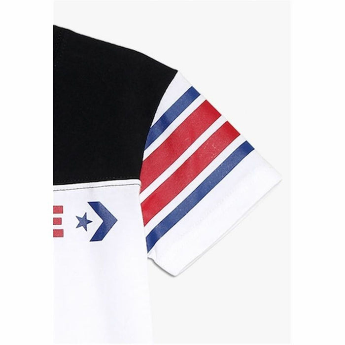 Tricou cu Mânecă Scurtă pentru Copii Converse Retro Sport Alb