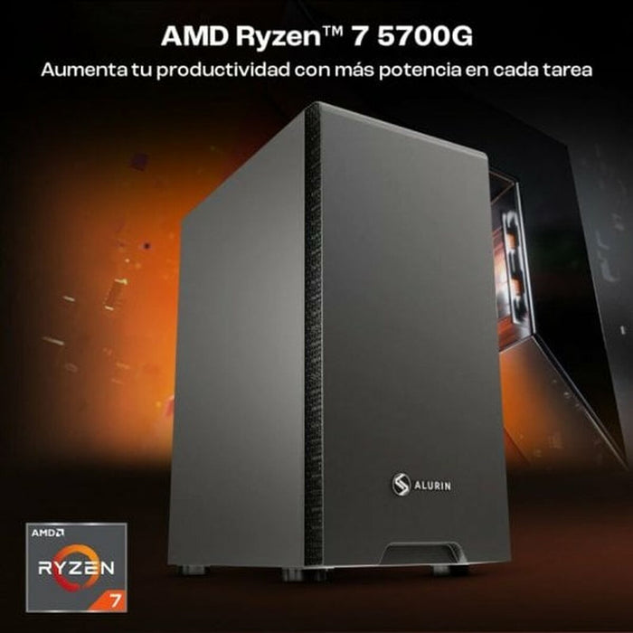 PC cu Unitate PcCom Work AMD Ryzen 7 5700G 16 GB RAM 500 GB SSD