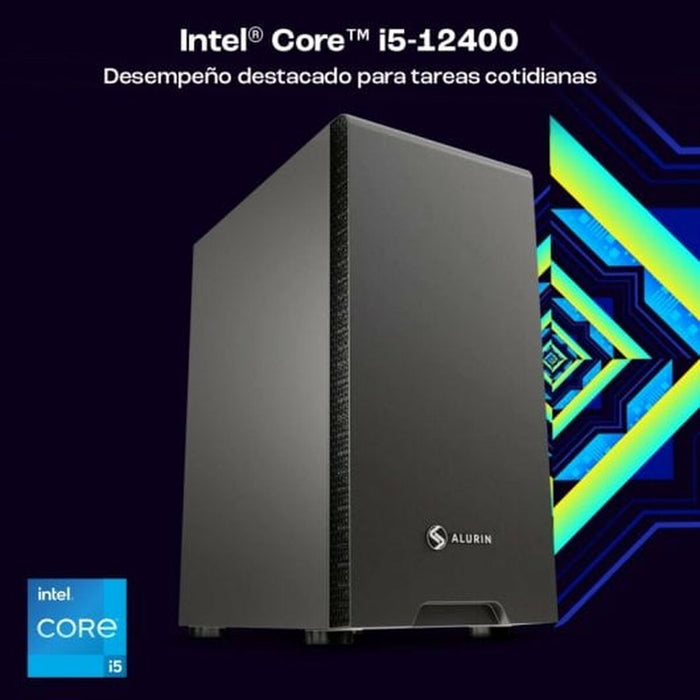 PC cu Unitate PcCom PCCOMWORK12400WP Intel Core i5-1240 16 GB RAM 500 GB SSD