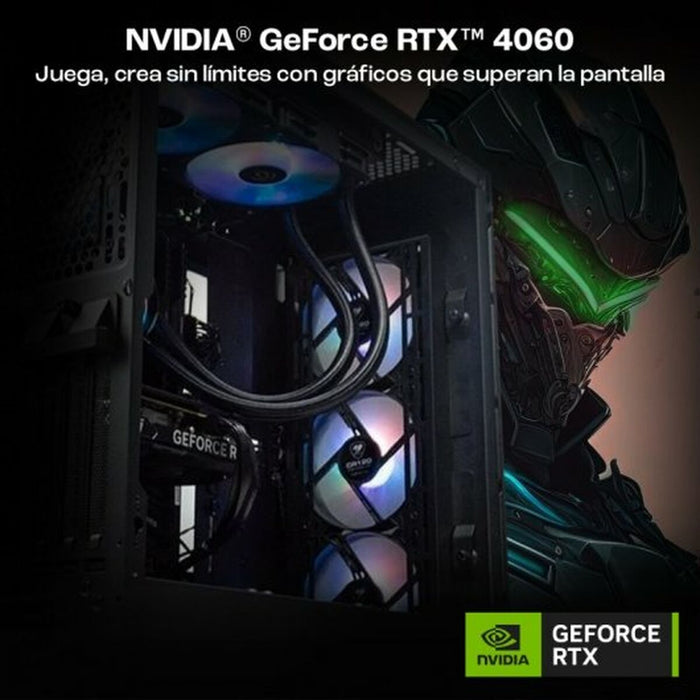 PC cu Unitate PcCom Nvidia Geforce RTX 4060 32 GB RAM 2 TB SSD
