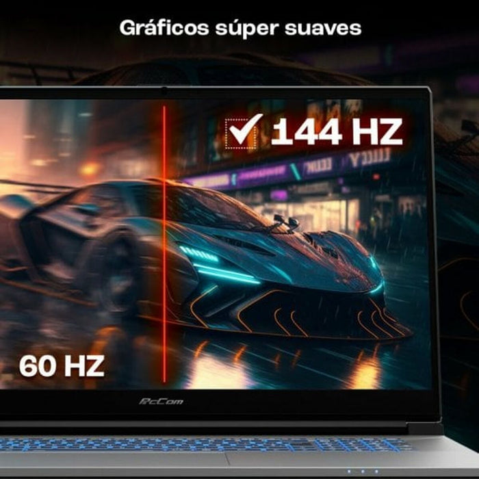 Laptop PcCom Revolt 4060 17,3" Intel Core i7-13700H 16 GB RAM 1 TB SSD Nvidia Geforce RTX 4060 Qwerty Spaniolă