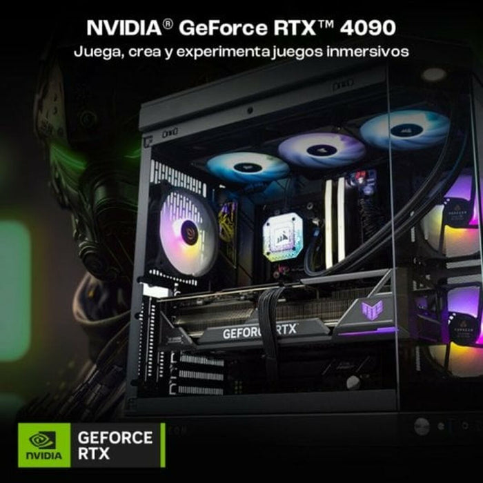 PC cu Unitate PcCom 64 GB RAM 2 TB SSD Nvidia Geforce RTX 4090