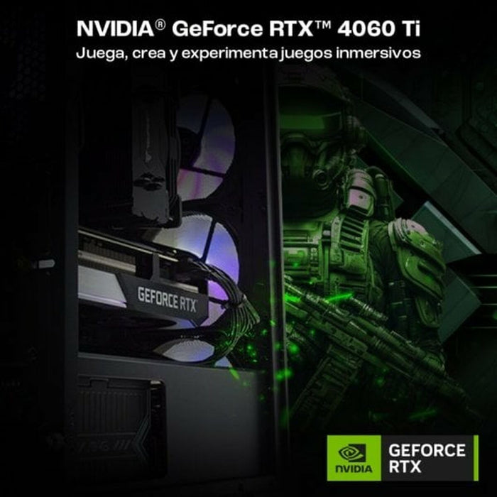PC cu Unitate PcCom PCCOMRDY12400F32-4060TIW Intel Core i5-12400F 32 GB RAM 1 TB SSD Nvidia Geforce RTX 4060