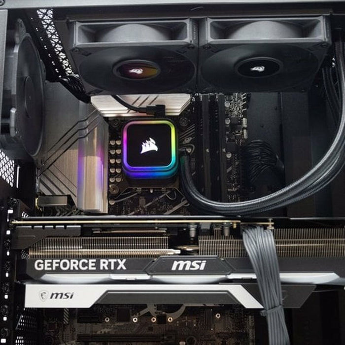 PC cu Unitate PcCom PCC-STD-13700K-4080-BLKW i7-13700K 32 GB RAM 2 TB SSD NVIDIA GeForce RTX 4080