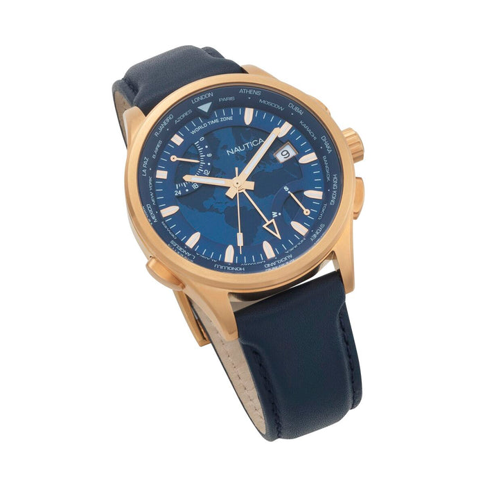 Ceas Bărbați Nautica SHANGHAI - WORLDTIMER (Ø 44 mm)