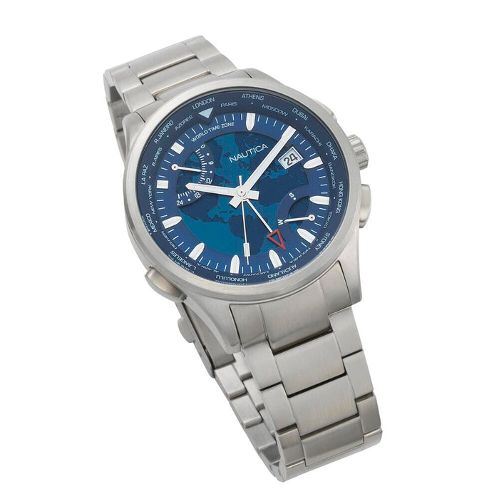 Ceas Bărbați Nautica SHANGHAI - WORLDTIMER (Ø 44 mm)