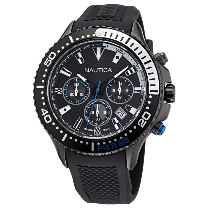 Ceas Bărbați Nautica NAPP25F17 Negru (Ø 48 mm)