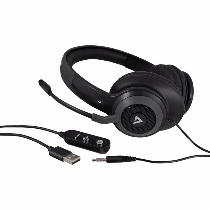 Căști cu Microfon V7 HC701 Negru