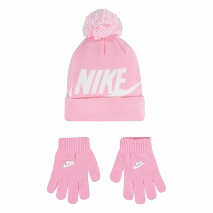 Căciulă și Mănuși Nike Swoosh Roz