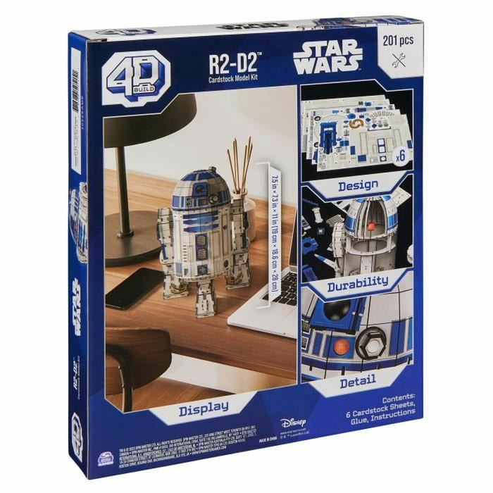 Set de Construcție Star Wars R2-D2 201 Piese 19 x 18,6 x 28 cm Alb Multicolor