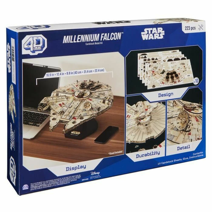 Set de Construcție Star Wars Millennium Falcon 223 piezas 43 x 31,4 x 22,4 cm Gri Multicolor