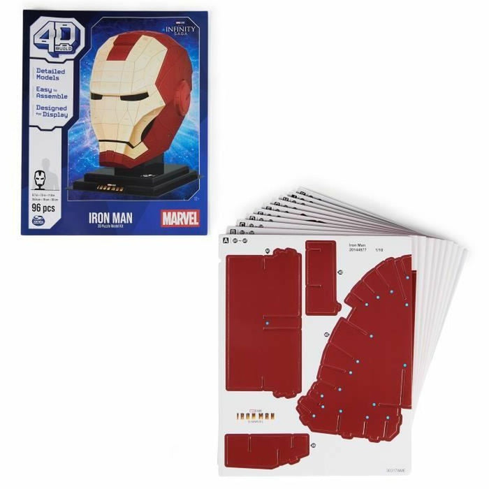 Set de Construcție Marvel Iron Man 96 Piese 24,6 x 19 x 30 cm Multicolor