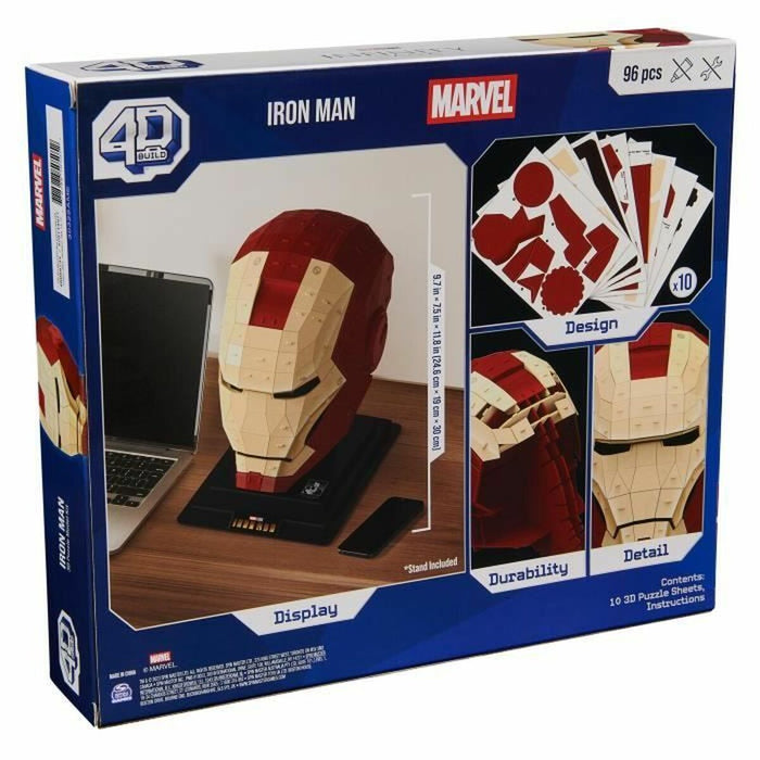 Set de Construcție Marvel Iron Man 96 Piese 24,6 x 19 x 30 cm Multicolor