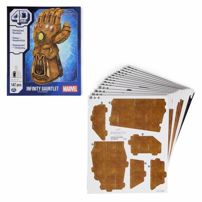 Set de Construcție Marvel Infinity Gauntlet 142 Piese 23,8 x 25,4 x 49,2 cm Multicolor