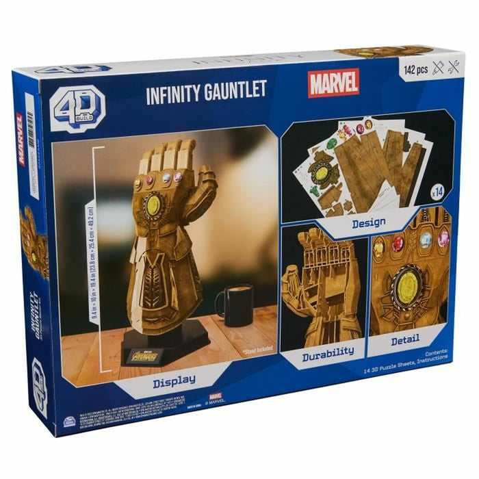 Set de Construcție Marvel Infinity Gauntlet 142 Piese 23,8 x 25,4 x 49,2 cm Multicolor