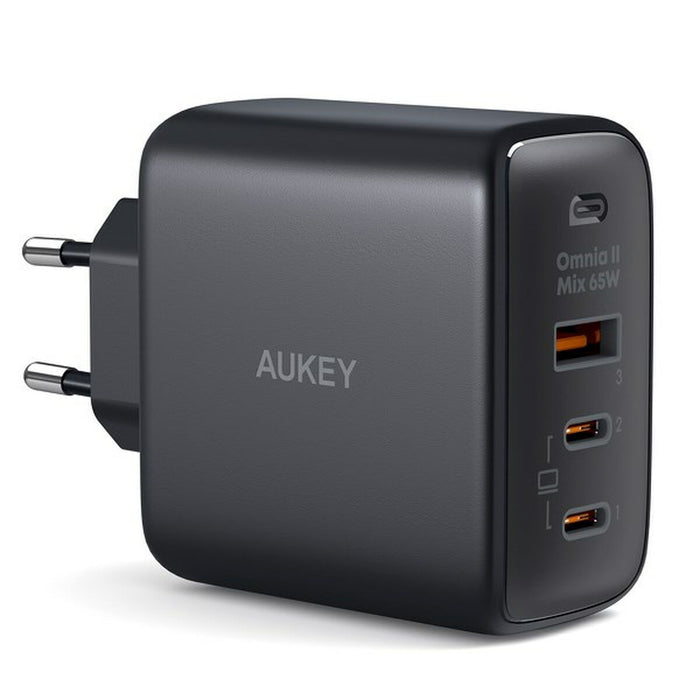 Încărcător de Perete Aukey PA-B6T Negru 65 W (1 Unități)