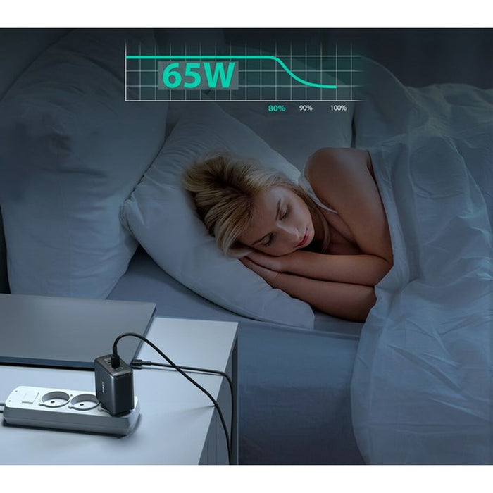 Încărcător de Perete Aukey PA-B6T Negru 65 W (1 Unități)