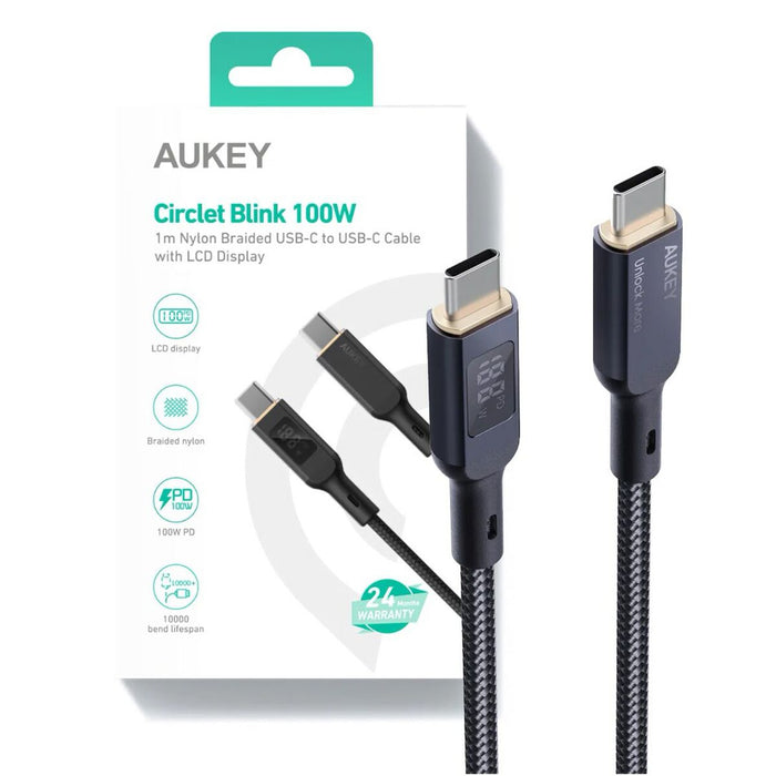 Cablu USB-C Aukey CB-MCC102 Negru 1,8 m