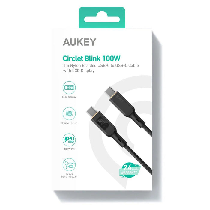 Cablu USB-C Aukey CB-MCC102 Negru 1,8 m